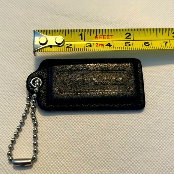 Coach Black Leather Hangtag - Picture 1 of 3